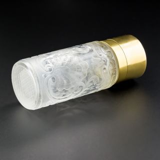 Antique Gold Gemstone Crystal Scent Bottle