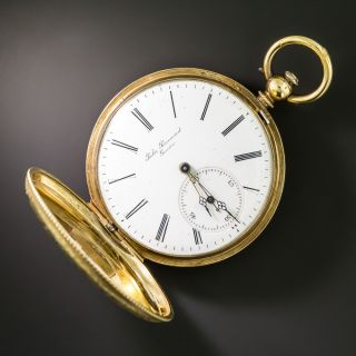 Antique  Jules Perrenoud Key Wind Pocketwatch