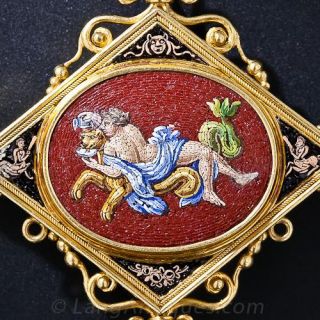 Antique Micro-Mosaic Brooch