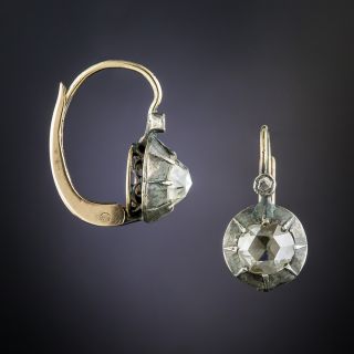 Antique Rose-Cut Diamond Earrings