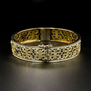 Antique Sapphire Bangle Bracelet