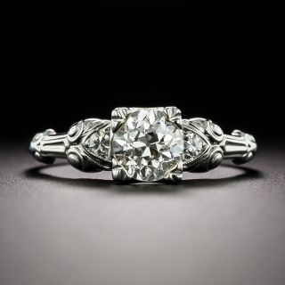 Art Deco 1.00 Carat Diamond Engagement Ring by Jabel, GIA - K VS2 - 2