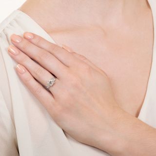 Art Deco 1.00 Carat Diamond Engagement Ring - GIA I VS2