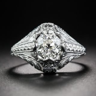 Art Deco 1.00 Carat Diamond Engagement Ring - 1