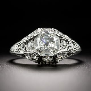 Art Deco 1.02 Carat Diamond Engagement Ring - GIA I VS1 - 2