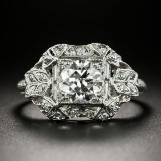 Art Deco 1.03 Carat Diamond Engagement Ring by Bennett Brothers - GIA H VS2 - 3