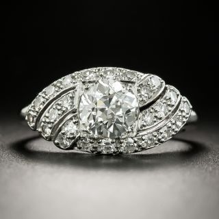 Art Deco 1.03 Carat Diamond Engagement Ring - GIA G VS2 - 3