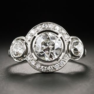 Art Deco 1.03 Carat European-Cut Diamond Ring - 7