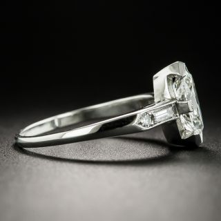 Art Deco 1.03 Carat Marquise-Cut Diamond Engagement Ring - GIA I VVS1