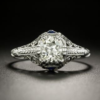 Art Deco 1.04 Carat Cushion-Cut Diamond Ring - GIA - 2