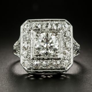 Art Deco 1.04 Carat Diamond Engagement Ring - GIA J VS2 - 2