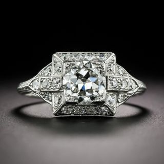 Art Deco 1.05 Carat Diamond Engagement Ring - GIA H VVS2 - 3