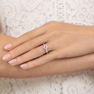 Art Deco 1.05 Carat Diamond Engagement Ring - GIA N VS2