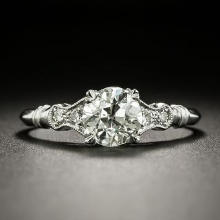 Art Deco 1.07 Carat Diamond Engagement Ring - GIA L SI1 - 2