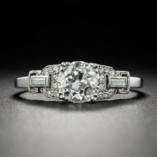 Art Deco 1.08 Carat Diamond Engagement Ring - GIA G SI1 - 2