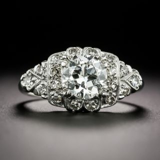 Art Deco 1.09 Carat Diamond Engagement Ring - GIA G VS1 - 2