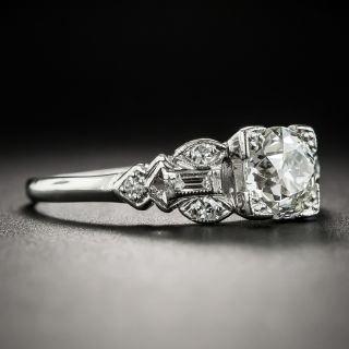 Art Deco 1.09 Carat Diamond Platinum Engagement Ring - GIA J VVS2 