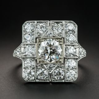 Art Deco 1.10 Carat Center Diamond Ring - GIA I VS1 - 2