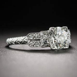 Art Deco 1.10 Carat Diamond Engagement Ring - GIA K VS2