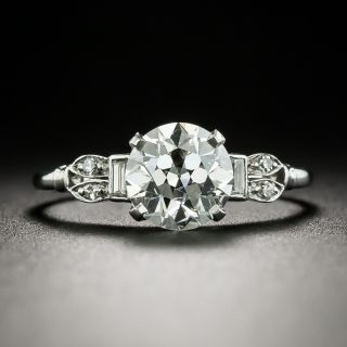 Art Deco 1.11 Carat Diamond Engagement Ring - GIA H VVS2 - 3