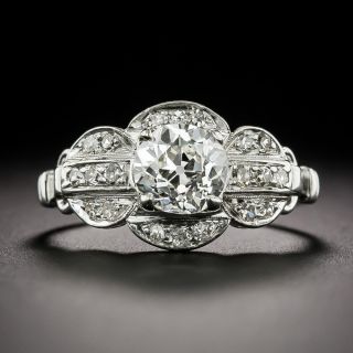 Art Deco 1.11 Carat Diamond Engagement Ring -  GIA  I VS1 - 2