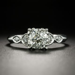 Art Deco 1.11 Carat Diamond Engagement Ring - GIA L SI2 - 3