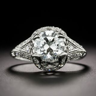 Art Deco 1.19 Carat Diamond Engagement Ring - GIA G VS2 - 2