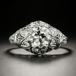 Art Deco 1.24 Carat Diamond Engagement Ring - GIA K VS1 - 2