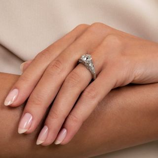 Art Deco 1.25 Carat Diamond Engagement Ring - GIA K VS2