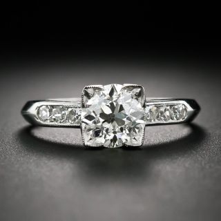 Art Deco 1.25 Carat Diamond Engagement Ring - GIA M SI1 - 6