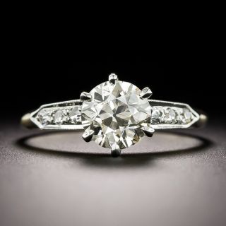Art Deco 1.26 Carat Diamond Engagement Ring - GIA N (Very Light Brown) VS2 - 6