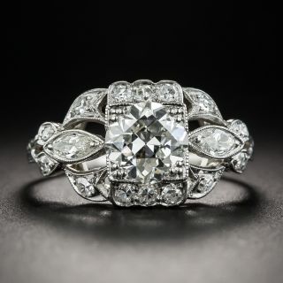 Art Deco 1.30 Carat Engagement Ring - GIA I SI1 - 1