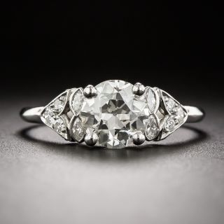 Art Deco 1.31 Carat Diamond Engagement Ring by Birks - GIA K VS2 - 3