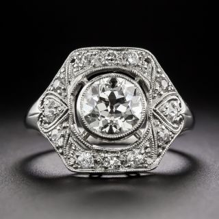 Art Deco 1.37 Carat Diamond Engagement Ring - GIA I VS2 - 2
