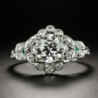 Art Deco 1.40 Carat Diamond Engagement Ring - GIA I SI1 - 3