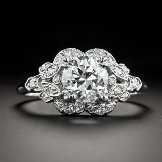 Art Deco 1.43 Carat Diamond Engagement Ring - GIA I VVS2 - 3