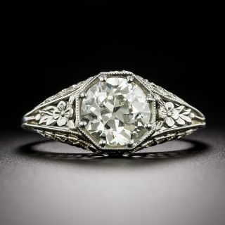 Art Deco 1.51 Carat Diamond Engagement Ring - GIA Q/R SI1 - 3