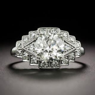 Art Deco 1.54 Carat Diamond Engagement Ring by Jabel - GIA M VS1 - 3