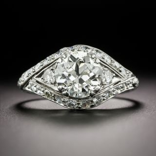 Art Deco 1.70 Carat Diamond Engagement Ring - GIA K SI1 - 2