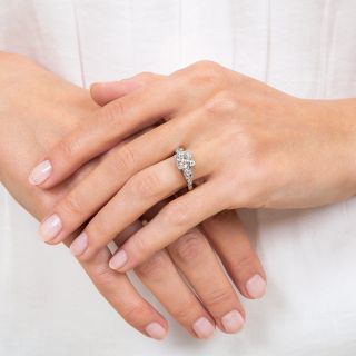 Art Deco 1.71 Carat Diamond Engagement Ring - GIA J VS2