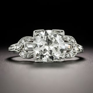 Art Deco 1.81 Carat Diamond Engagement Ring - GIA I I1 - 2
