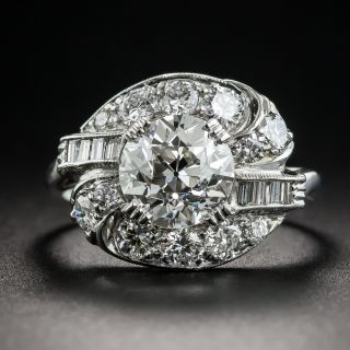 Art Deco 1.84 Carat Diamond Engagement Ring - GIA  J VS1 - 1