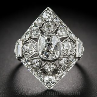 Art Deco 1.85 ct Diamond Dinner Ring - 2
