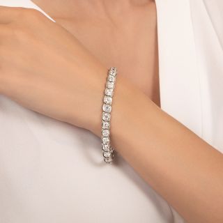 Art Deco 12.50 Carat Diamond Line Bracelet