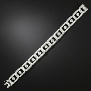 Art Deco 13.00 Carat Diamond Link Bracelet - 2