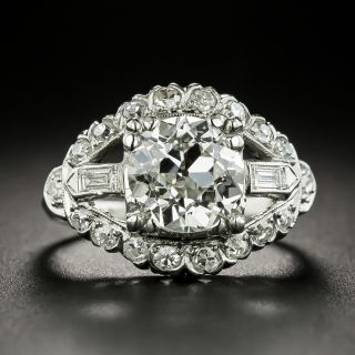 Art Deco 2.11 Carat Diamond Engagement Ring by J & H Flyer -  GIA I VS1 - 2