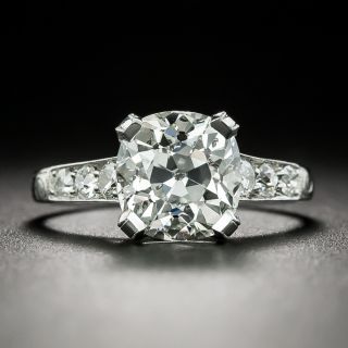 Art Deco 2.50 Carat Diamond Engagement Ring - GIA J SI2 - 2