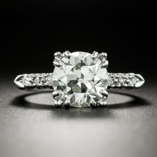 Art Deco 2.55 Carat Diamond Engagement Ring - GIA L VS1 - 2