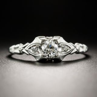 Art Deco .25 Carat Diamond Platinum Engagement Ring