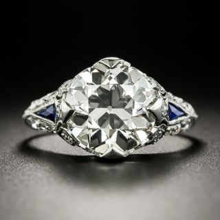 Art Deco 3.30 Carat Diamond Engagement Ring - GIA M SI1 - 2